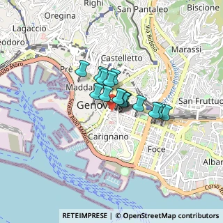 Mappa Via alla Porta degli Archi, 16121 Genova GE, Italia (0.44313)