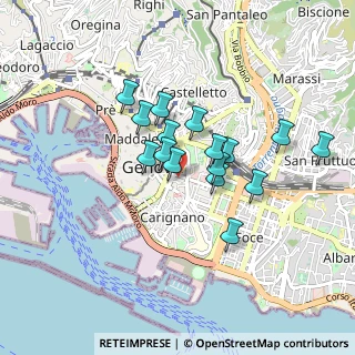 Mappa Via alla Porta degli Archi, 16121 Genova GE, Italia (0.6825)
