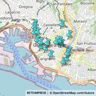 Mappa Via alla Porta degli Archi, 16121 Genova GE, Italia (0.6945)