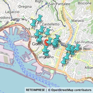 Mappa Via alla Porta degli Archi, 16121 Genova GE, Italia (0.725)