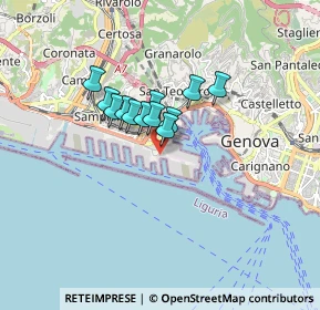 Mappa Calata Pietro Giaccone, 16149 Genova GE, Italia (1.07833)
