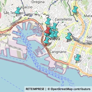 Mappa Mura delle Grazie, 16128 Genova GE, Italia (0.85143)