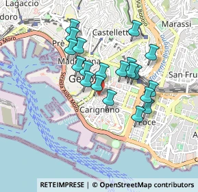 Mappa Salita S. Leonardo, 16121 Genova GE, Italia (0.7415)