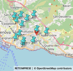 Mappa Via Raffaele Pratolongo, 16131 Genova GE, Italia (1.87769)