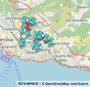 Mappa Via Raffaele Pratolongo, 16131 Genova GE, Italia (1.45867)