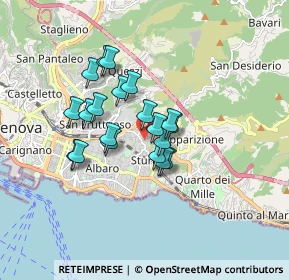 Mappa Via Raffaele Pratolongo, 16131 Genova GE, Italia (1.2885)