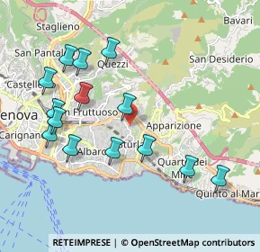 Mappa Via Raffaele Pratolongo, 16131 Genova GE, Italia (2.09571)