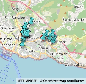 Mappa Via Raffaele Pratolongo, 16131 Genova GE, Italia (1.51)
