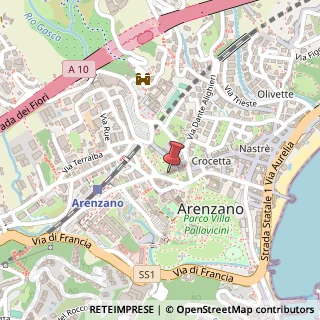 Mappa Via Giulio Zunino, 4, 16011 Arenzano, Genova (Liguria)