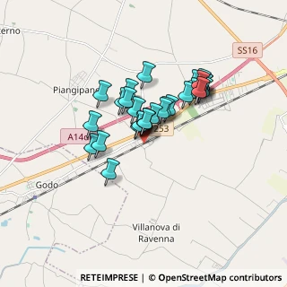Mappa Via dei Ponticelli, 48124 San Michele RA, Italia (1.29286)