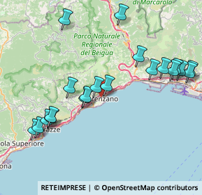 Mappa 16011 Arenzano GE, Italia (8.9335)