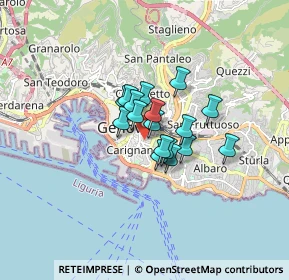 Mappa Via Domenico Fiasella, 16122 Genova GE, Italia (0.94471)