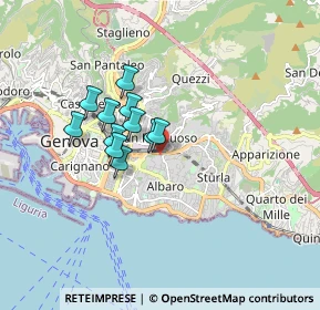 Mappa Corso Aldo Gastaldi, 16131 Genova GE, Italia (1.24091)