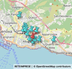 Mappa Via di Serretto, 16131 Genova GE, Italia (1.25857)