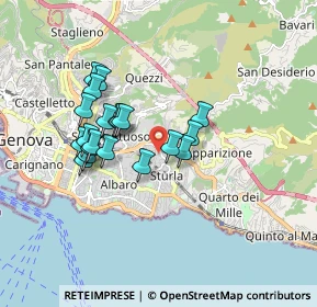 Mappa Via di Serretto, 16131 Genova GE, Italia (1.497)