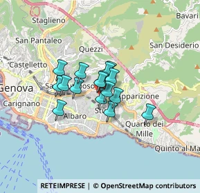Mappa Via di Serretto, 16131 Genova GE, Italia (0.9875)