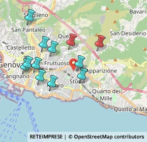 Mappa Via di Serretto, 16131 Genova GE, Italia (1.82583)