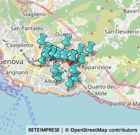 Mappa Via di Serretto, 16131 Genova GE, Italia (1.0255)