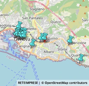 Mappa Via Dassori Francesco, 16131 Genova GE, Italia (2.10889)