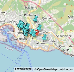Mappa Via Dassori Francesco, 16131 Genova GE, Italia (1.3685)