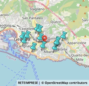Mappa Via Dassori Francesco, 16131 Genova GE, Italia (1.2675)