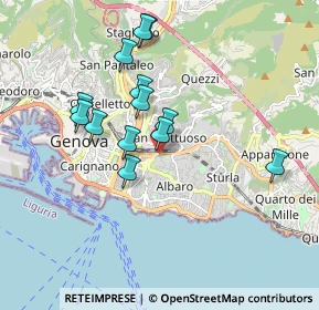 Mappa Via Dassori Francesco, 16131 Genova GE, Italia (1.63846)