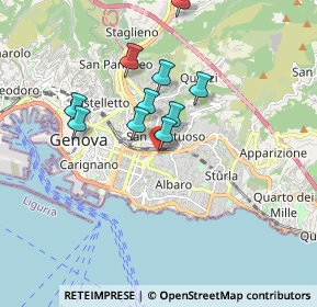 Mappa Via Dassori Francesco, 16131 Genova GE, Italia (1.72364)