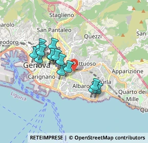 Mappa Via Dassori Francesco, 16131 Genova GE, Italia (1.54667)