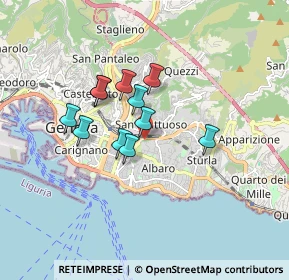 Mappa Via Dassori Francesco, 16131 Genova GE, Italia (1.27909)