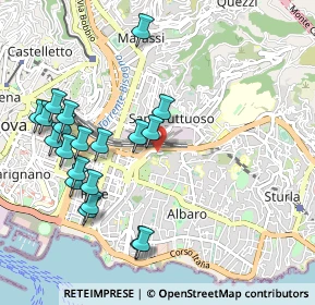 Mappa Via Dassori Francesco, 16131 Genova GE, Italia (1.1115)