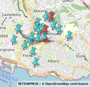 Mappa Via Dassori Francesco, 16131 Genova GE, Italia (0.7785)