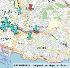 Mappa Via Dassori Francesco, 16131 Genova GE, Italia (1.28182)