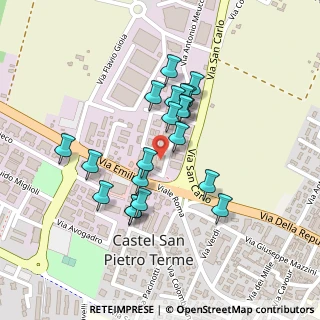 Mappa Via T. A. Edison, 40024 Castel San Pietro Terme BO, Italia (0.1925)