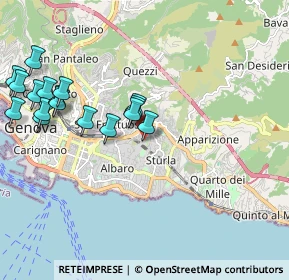Mappa Via Semeria, 16131 Genova GE, Italia (2.28765)