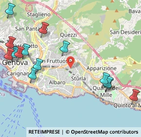 Mappa Via Semeria, 16131 Genova GE, Italia (2.78857)