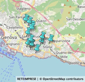 Mappa Via Semeria, 16131 Genova GE, Italia (1.28786)
