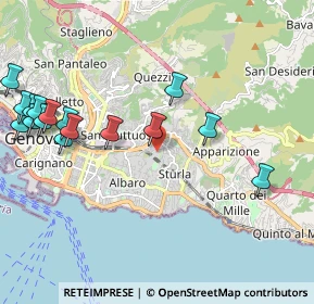 Mappa Via Semeria, 16131 Genova GE, Italia (2.53438)