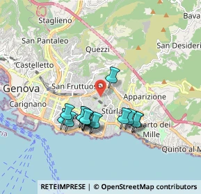 Mappa Via Semeria, 16131 Genova GE, Italia (1.59067)