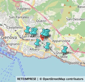 Mappa Via Semeria, 16131 Genova GE, Italia (1.05091)