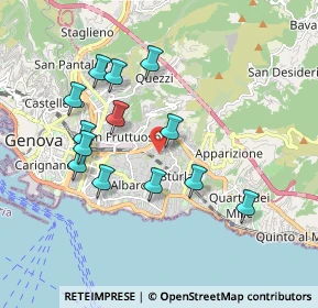 Mappa Via Semeria, 16131 Genova GE, Italia (1.79462)