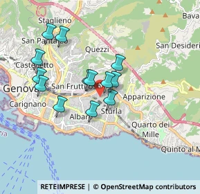 Mappa Via Semeria, 16131 Genova GE, Italia (1.51538)