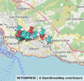 Mappa Via Semeria, 16131 Genova GE, Italia (1.65571)