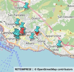 Mappa Via Semeria, 16131 Genova GE, Italia (1.99154)