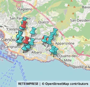 Mappa Via Semeria, 16131 Genova GE, Italia (1.696)
