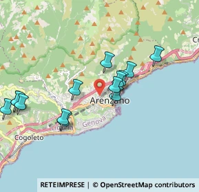 Mappa Viale Carlin, 16011 Arenzano GE, Italia (1.885)