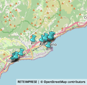 Mappa Viale Carlin, 16011 Arenzano GE, Italia (1.67625)