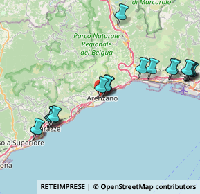 Mappa Viale Carlin, 16011 Arenzano GE, Italia (9.1095)