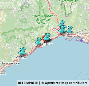 Mappa Viale Carlin, 16011 Arenzano GE, Italia (4.84727)