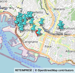 Mappa Via Cesarea, 16121 Genova GE, Italia (0.966)