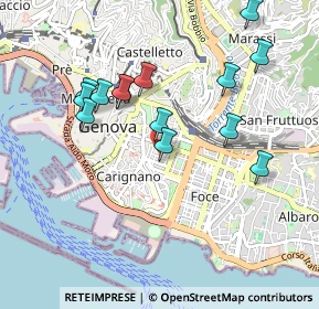 Mappa Via Cesarea, 16121 Genova GE, Italia (0.94071)